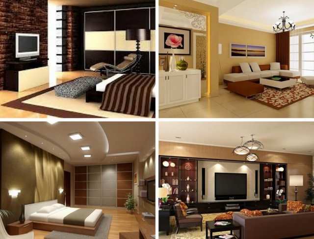 Design interior in a modern apartment